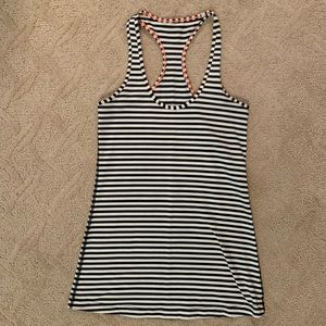 Black and White Striped Lulu Tank